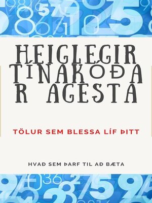 cover image of Heiglegir TínakóÐar Agesta